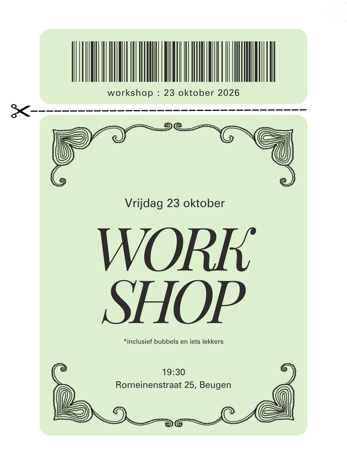 Workshop 23 oktober