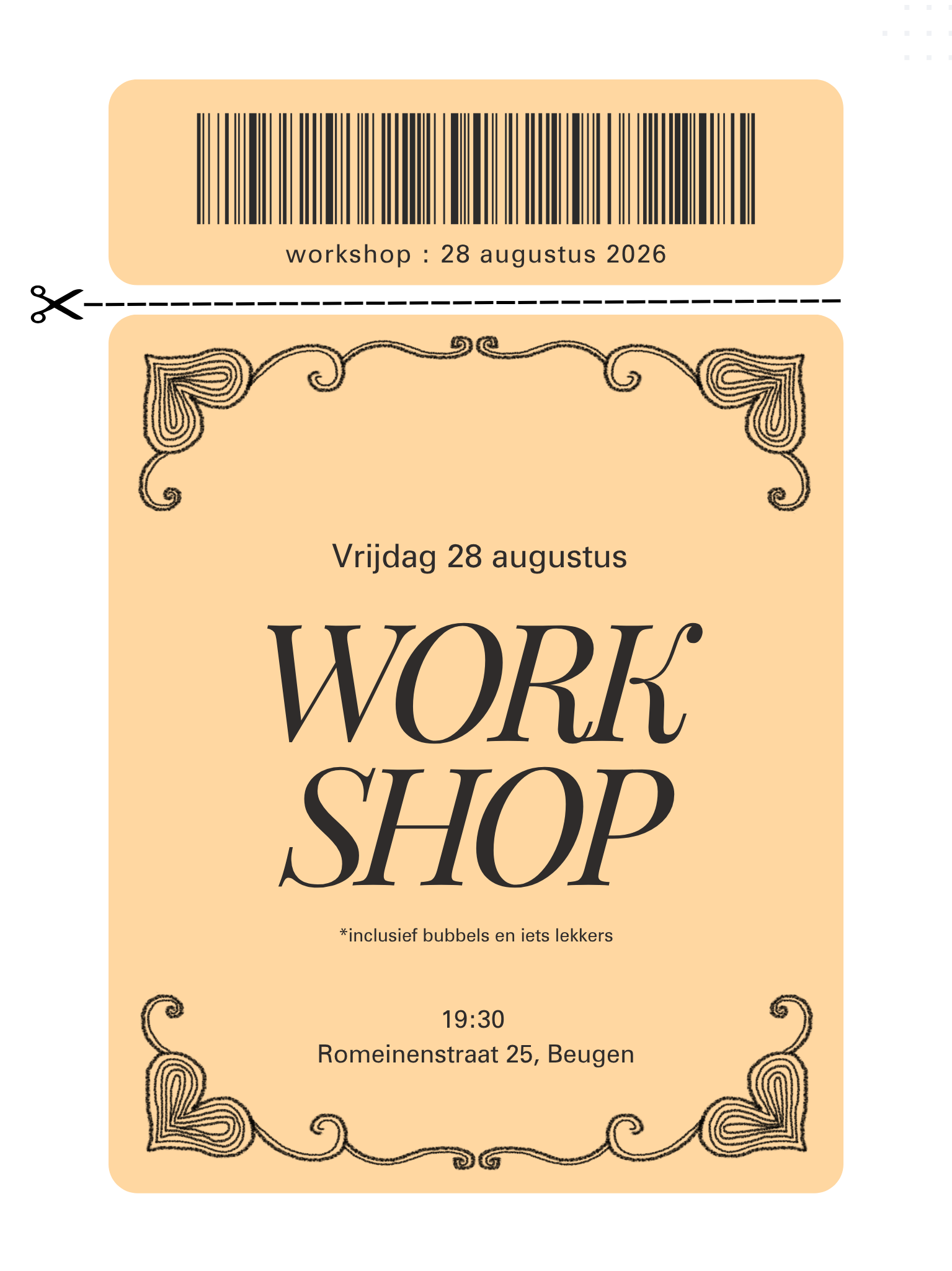 Workshop 28 augustus
