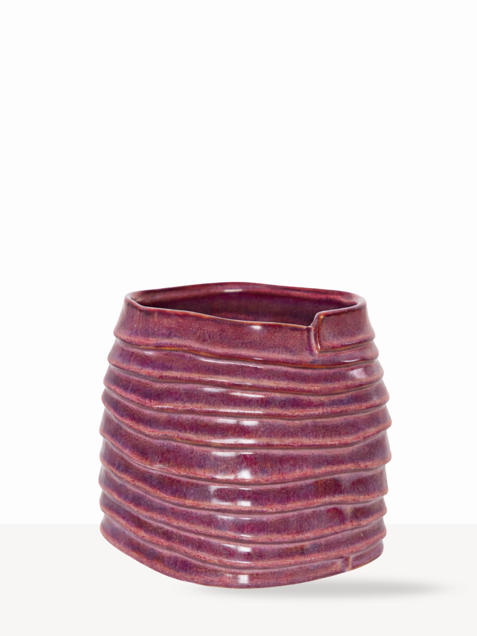 Kleine decoratieve vaas Nien 14 cm hoog voor kunstbloemen - Blossig