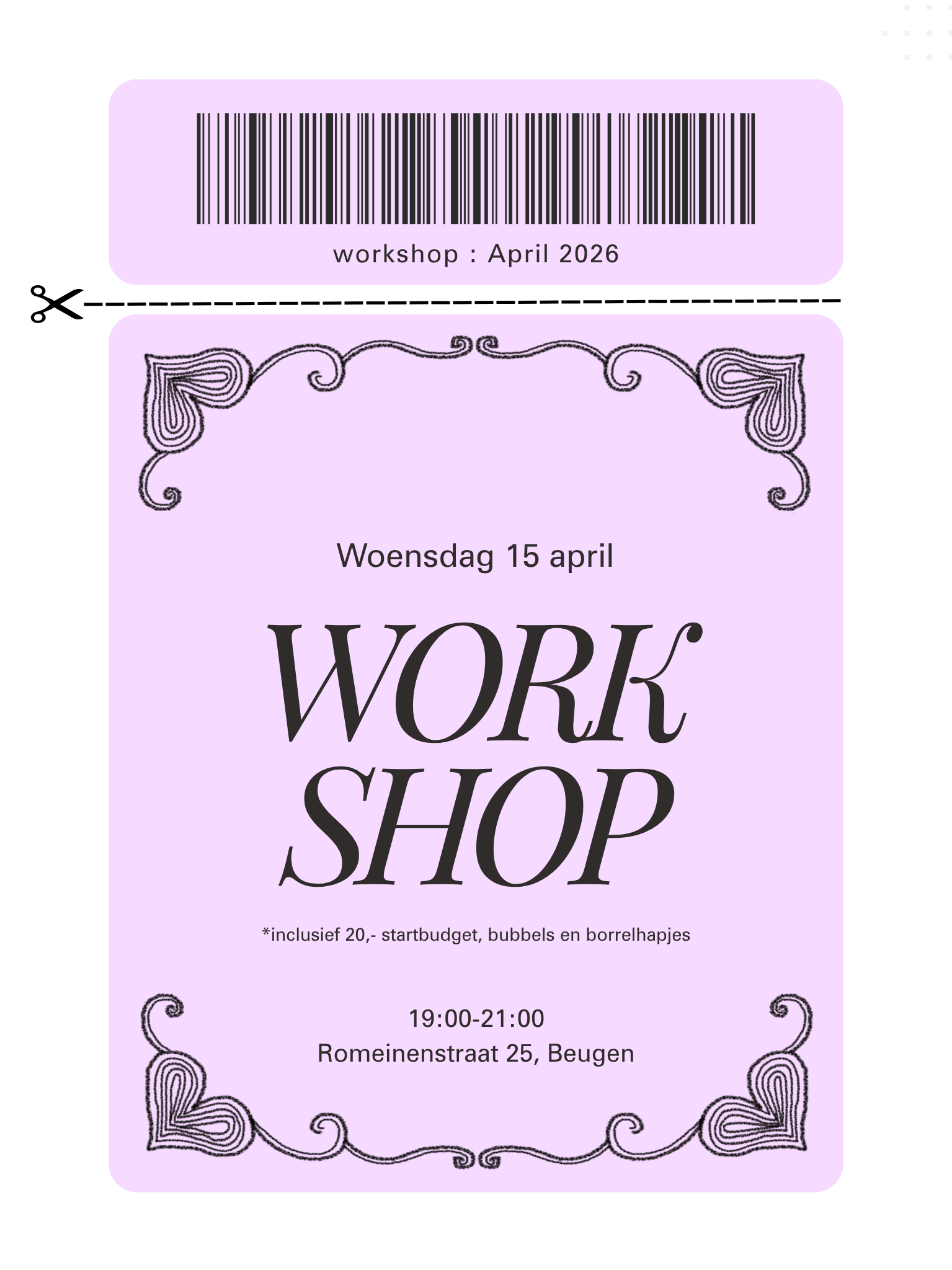 Workshop 15 april